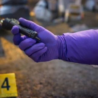 HALYARD Purple Nitrile 12" Gloves Large - TEG0102SL