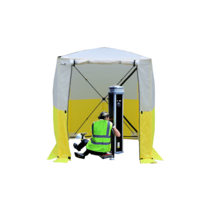 Electric Car EV Charger Installation pop-up work tent