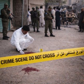 Crime-Scene English/Arabic Barrier-Tape