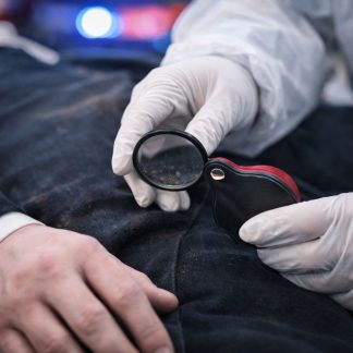 Attached Case Glass Magnifier