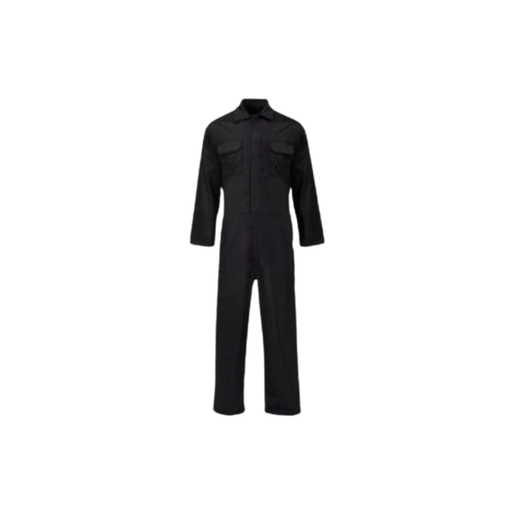 Polycotton Boiler Suit Black L PCS0151B Tetra Scene Of Crime