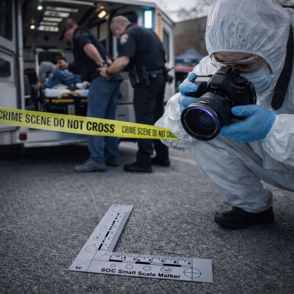 Crime Scene Photographic Scales Small - Tetra Scene Of Crime