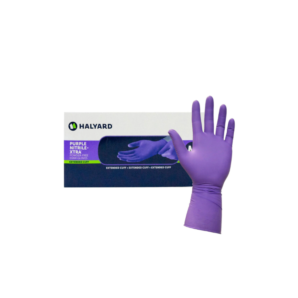 HALYARD Purple Nitrile 12" Gloves Medium TEG0102SM Tetra Scene Of Crime