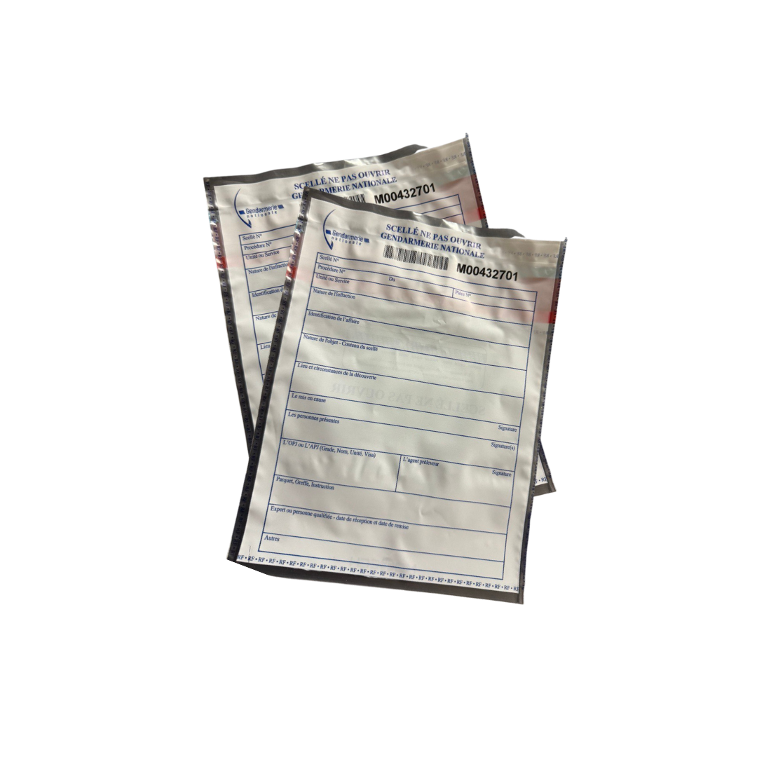 Tamper Evidence Bags French " Gendarmerie Nationale" Tetra Scene Of Crime