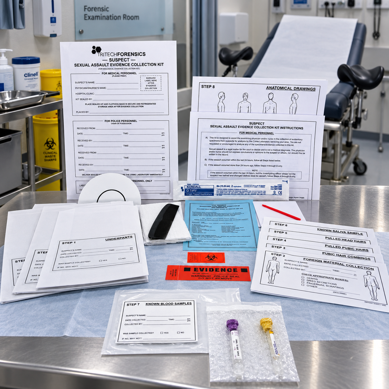 Suspect Sexual Assault Evidence Collection Kit
