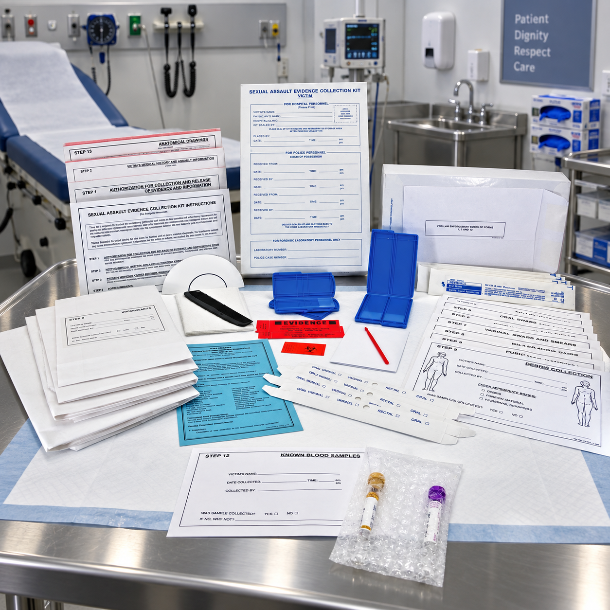 Victim Blood Tube Sexual Assault Evidence Collection - Blood