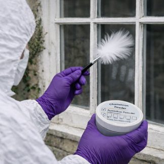 Fingerprint Brush - White Feather