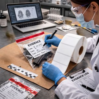 White Paper Adhesive Labels - TAL0102